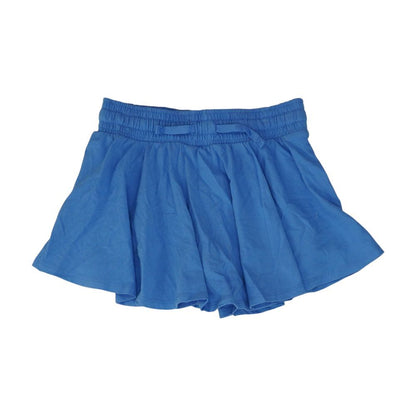Blue Solid Skort Skirt
