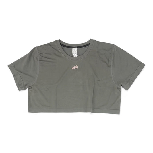 Charcoal Solid Cropped T-Shirt