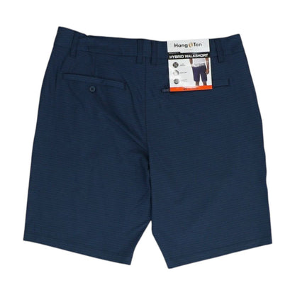 Navy Striped Active Shorts