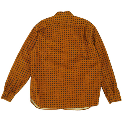 Rust Paisley Flannel Button Down