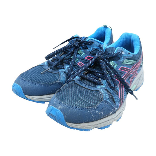 Blue Low Top Athletic Shoes