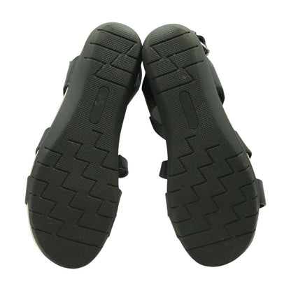 Black Wedged Sandals