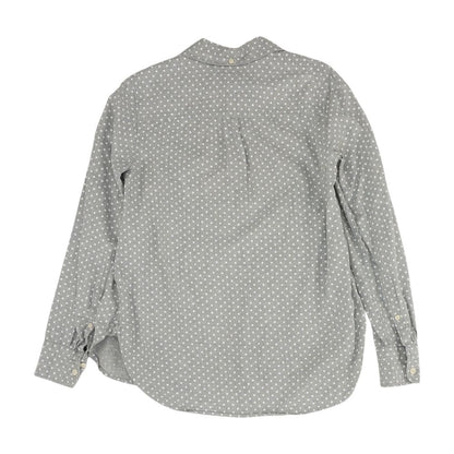 Gray Polka Dot Button Down