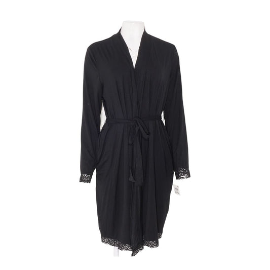 Black Solid Robe