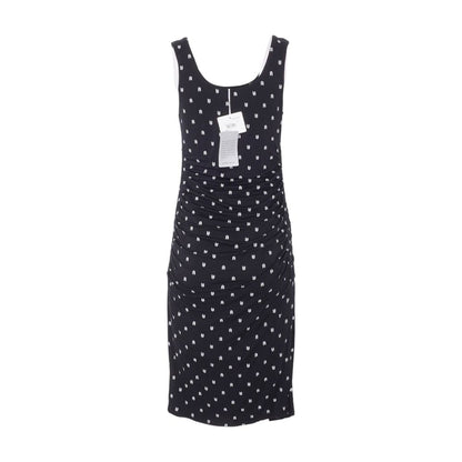 Black Maternity Graphic Midi Dress