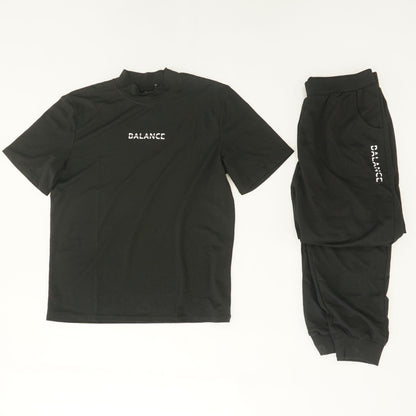 Black Solid Joggers Pants Set