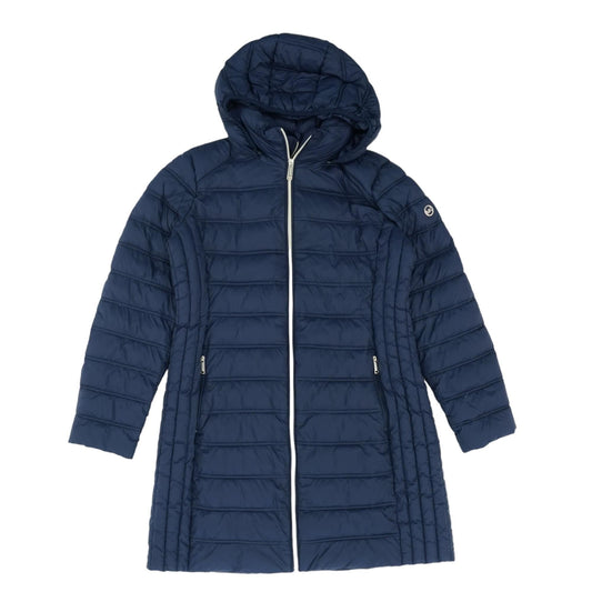 Navy Solid Puffer Jacket