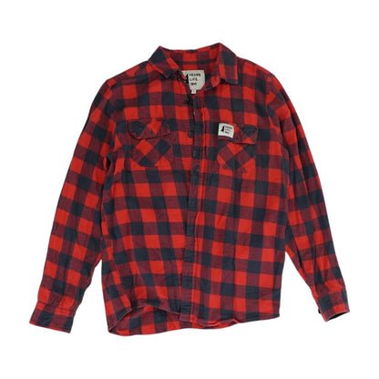Red Check Flannel Button Down