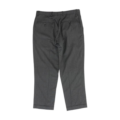 Gray Solid Dress Pants