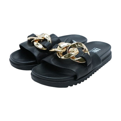 June Black Sandals