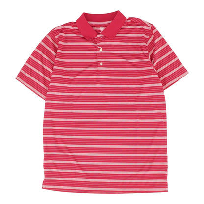 Red Striped Short Sleeve Polo