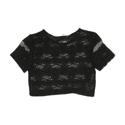 Black Cropped T-Shirt