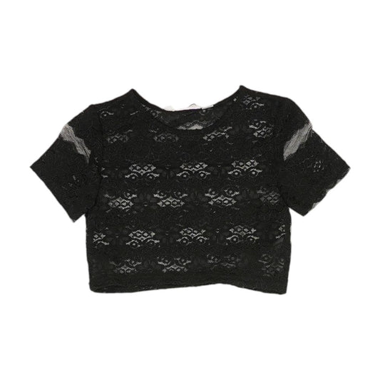 Black Cropped T-Shirt