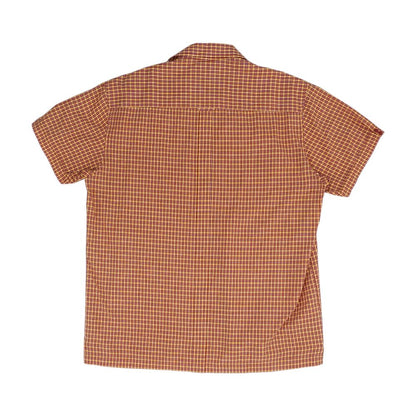 Red Plaid Short Sleeve Button Down