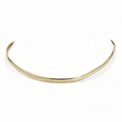 14K Gold Flexible Omega Link Chain Necklace