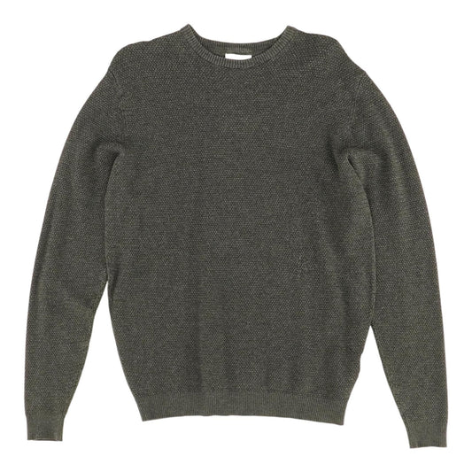 Charcoal Solid Crewneck Sweater