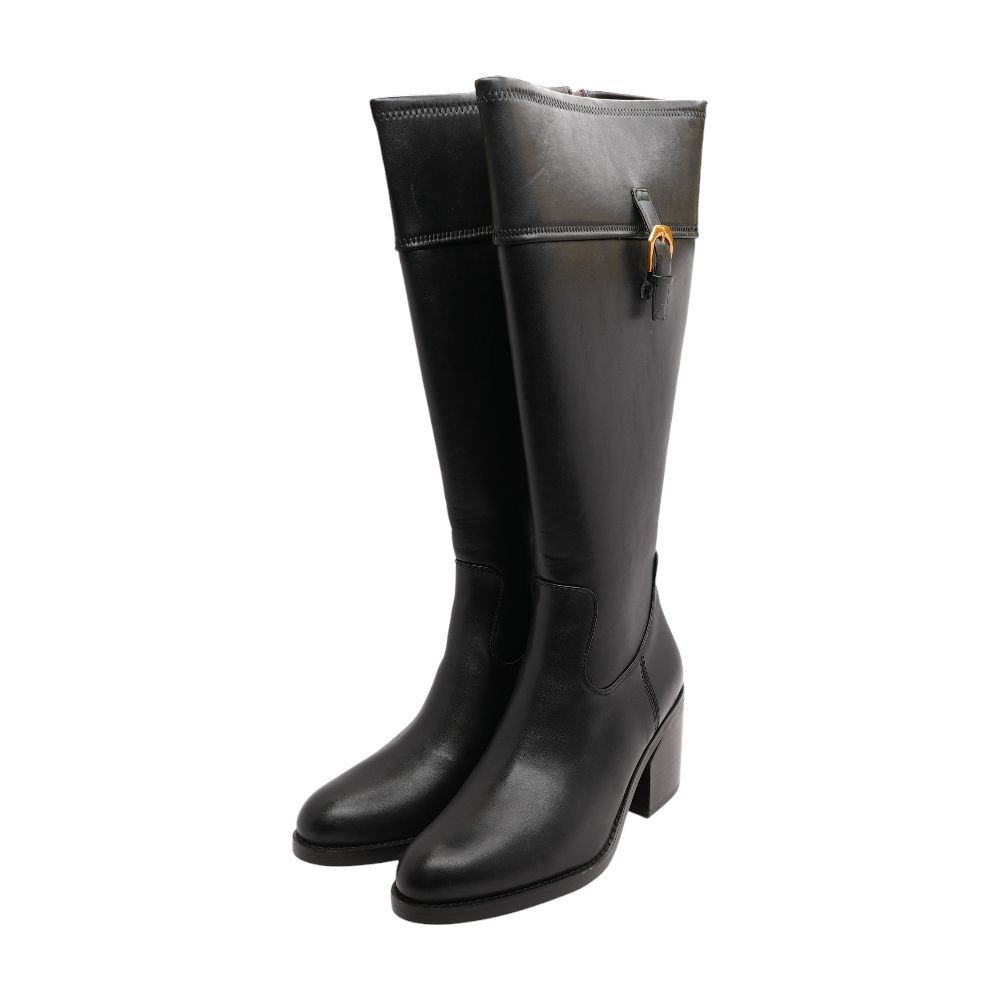 Wide Calf Black Knee High Boots – Unclaimed Baggage
