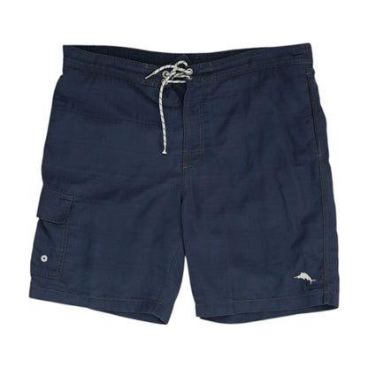 Navy Solid Swim Shorts