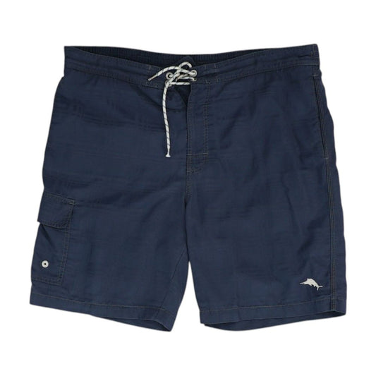 Navy Solid Swim Shorts
