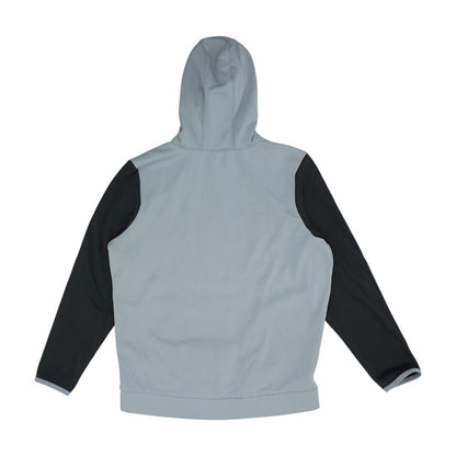 Gray Color Block Hoodie Pullover