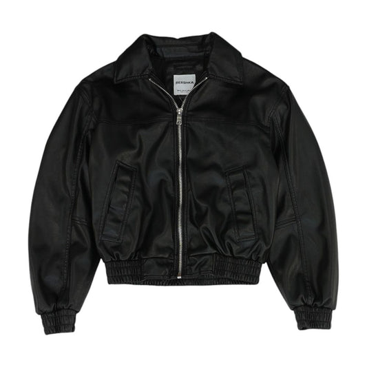 Black Faux Leather Jacket