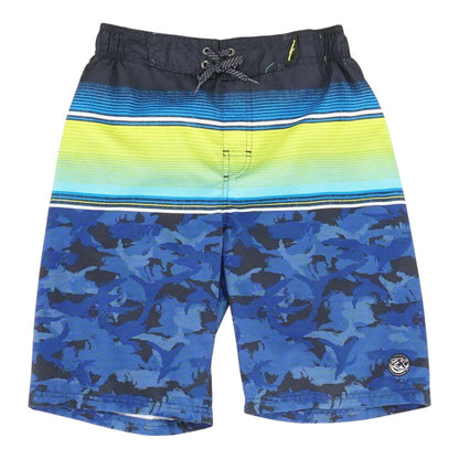 Blue Striped Swimwear