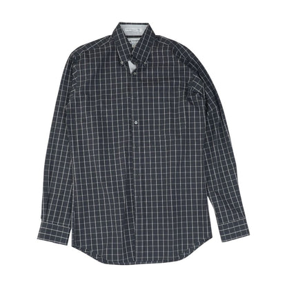 Charcoal Check Long Sleeve Button Down