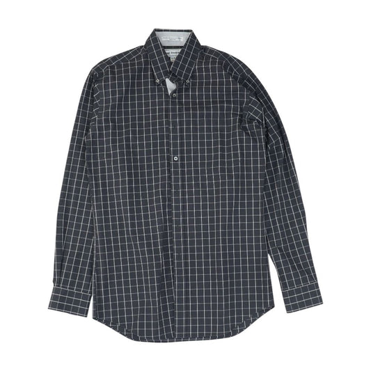Charcoal Check Long Sleeve Button Down