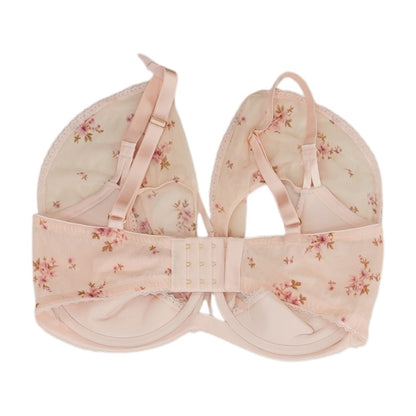 Pink Floral Bra
