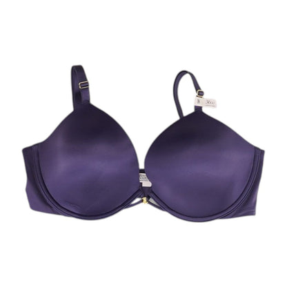 Purple Solid Bra