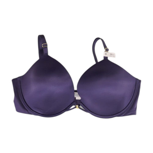 Purple Solid Bra