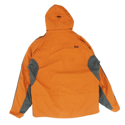 Orange Color Block Rain Coat