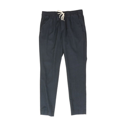 Navy Solid Active Pants