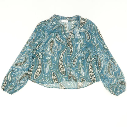 Teal Paisley Button Down