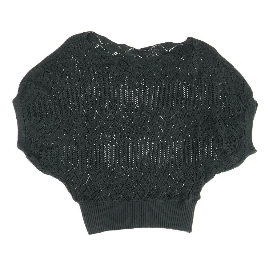 Louis Vuitton Crochet Knit Cropped Cardigan Dark Navy. Size Xs