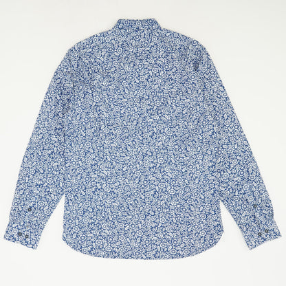 Blue Paisley Long Sleeve Button Down