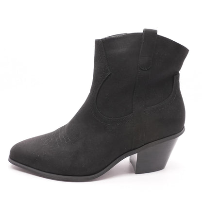 Western Black Ankle Boots