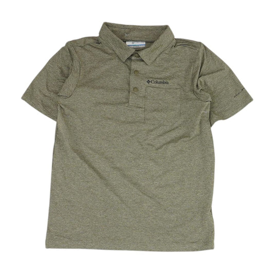 Green Solid Short Sleeve Polo