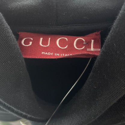 Black Shadow Print Logo Hoodie