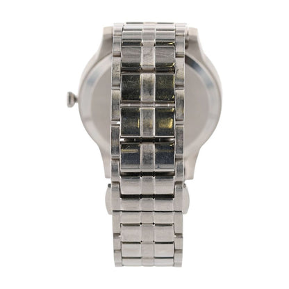 Silver-Tone Stainless Steel Museum Classic Watch W/ Black Dial