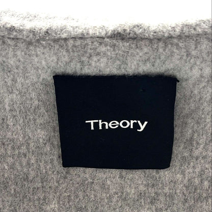 Wool Blend Gray Belted Coat