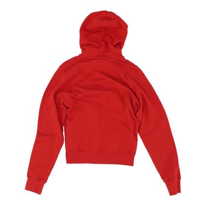 Red Solid Hoodie Pullover