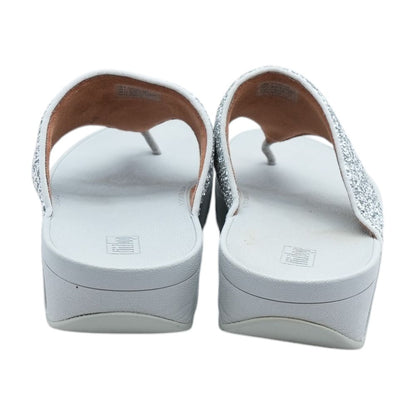 Silver Flip Flop Sandals