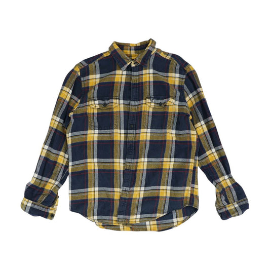 Blue Plaid Flannel Button Down
