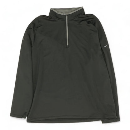 Black Solid Active Pullover