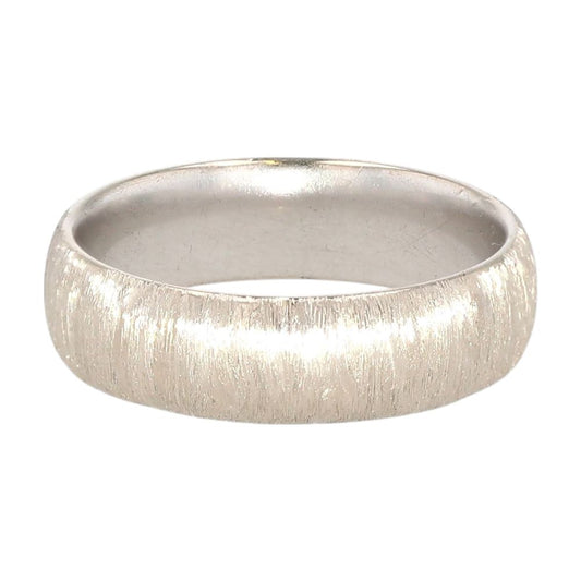 14K White Gold Comfort Fit Plain Band