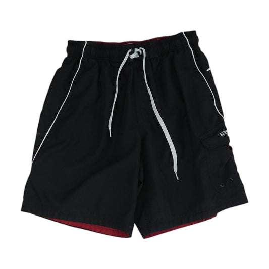 Black Solid Board Shorts