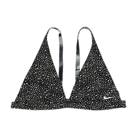 Black Animal Print Swim Top