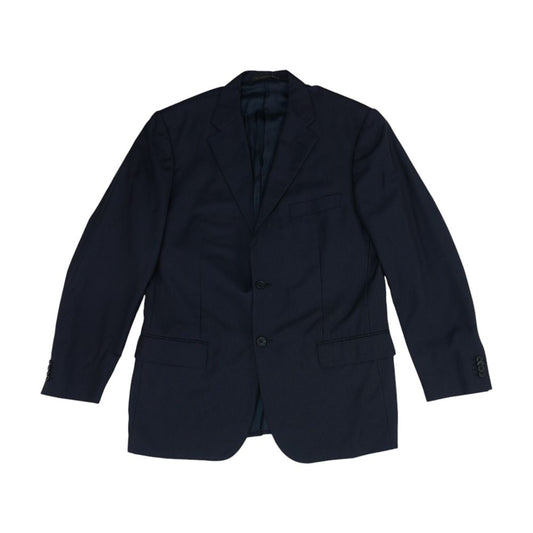 Navy Striped Wool Sport Coat