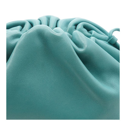 Blue Green Mini Pouch in Butter Calf Leather